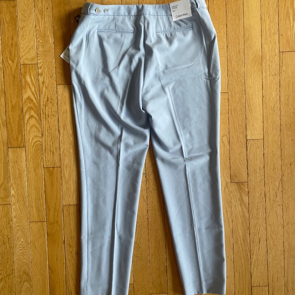 Brand New Women's Calvin Klein Suit Baby Blue Trousers Dress Pants - Picture 10 of 14